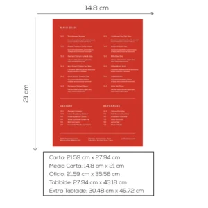 Menus para Restaurante